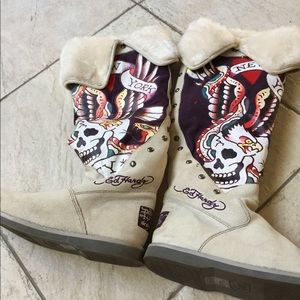 Ed Hardy Ugg boot style boot